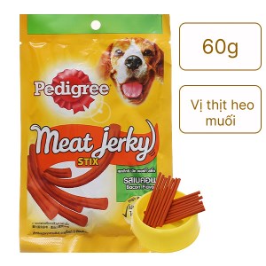 Thức ăn vặt cho chó Pedigree vị thịt heo muối túi 60g