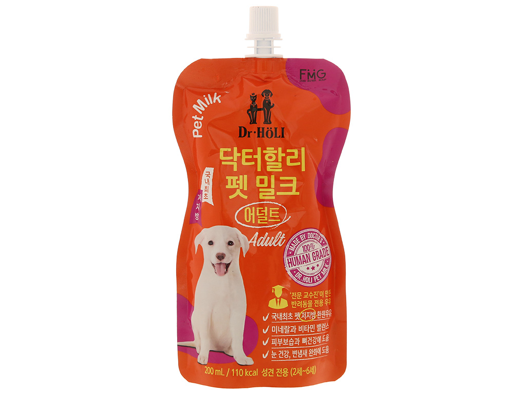 Sữa tươi cho chó trưởng thành Dr.Holi gói 200ml 1