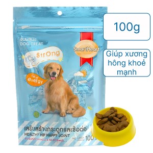 Bánh xương giúp xương hông khoẻ mạnh cho chó SmartHeart gói 100g