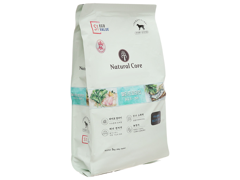 Thức ăn chó Natural Core S1 Multi-Protein 1kg Bách Hoá XANH