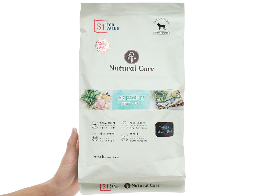 Thức ăn chó Natural Core S1 Multi-Protein 1kg Bách Hoá XANH