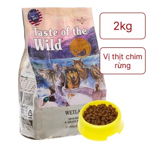 Thức ăn cho chó Taste Of Wild Wetlands Roasted Fowl vị thịt chim rừng túi 2kg