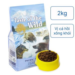 Thức ăn cho chó Taste Of Wild Pacific Stream Smoked Salmon vị cá hồi xông khói túi 2kg