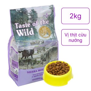Thức ăn cho chó Taste Of Wild Sierra Mountain Roasted Lamb vị thịt cừu nướng túi 2kg