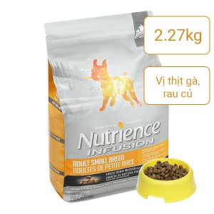 Thức ăn cho chó con Nutrience thịt gà và rau củ quả bao 2.27kg