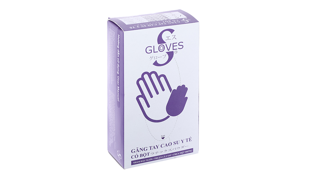 Găng tay y tế có bột Gloves S Latex Powdered Examination size S