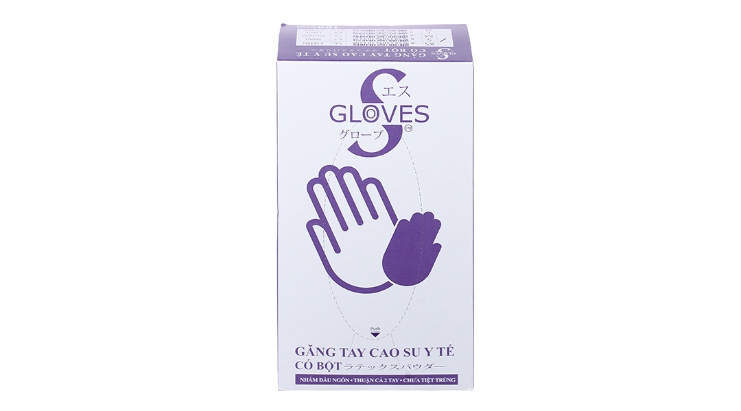 Găng tay y tế có bột Gloves S Latex Powdered Examination size S