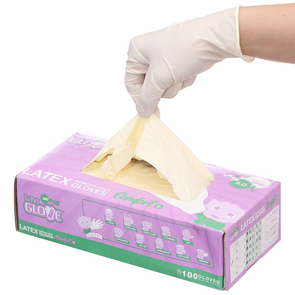Găng tay y tế không bột Latex I'm Glove size M hộp 50 đôi