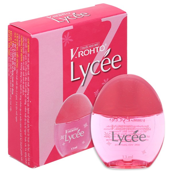 Dung dịch nhỏ mắt V.Rohto Lycée trị đỏ mắt, ngứa mắt, mỏi mắt