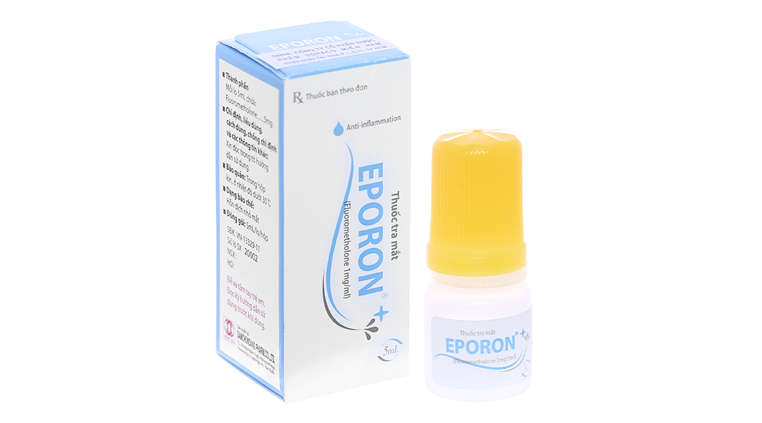 Hỗn dịch nhỏ mắt Eporon Eye Drops 1mg/ml trị nhiễm khuẩn mắt