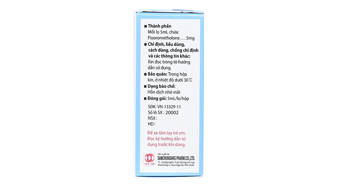 Hỗn dịch nhỏ mắt Eporon Eye Drops 1mg/ml trị nhiễm khuẩn mắt