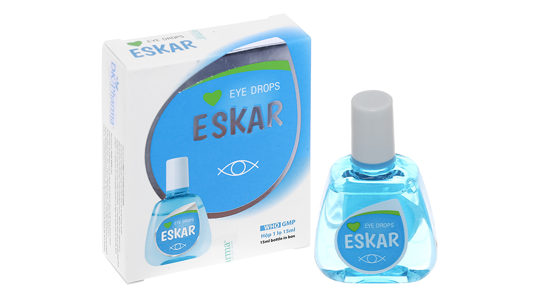 Dung dịch nhỏ mắt Eskar 0.042g rửa mắt, phòng các bệnh về mắt