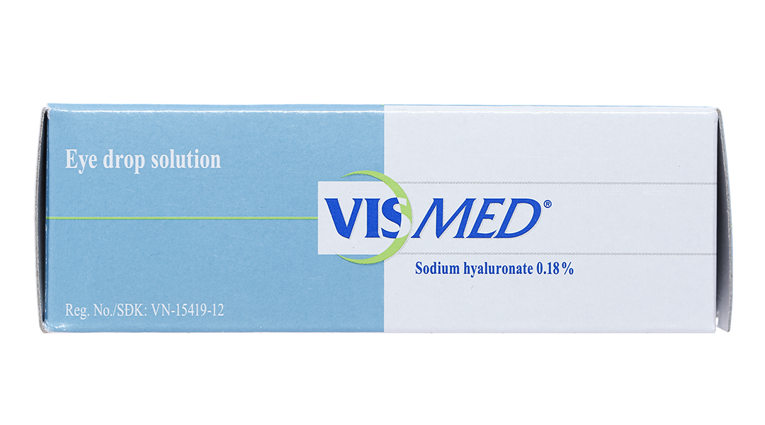 Dung dịch nhỏ mắt Vismed 0.18% trị khô mắt