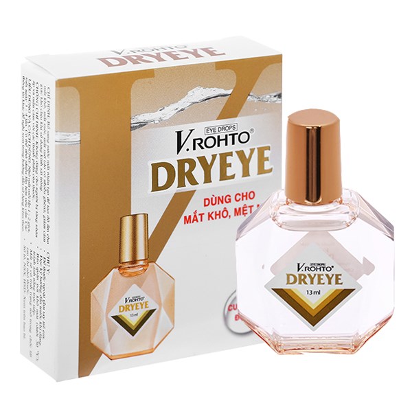 Dung dịch nhỏ mắt V.Rohto Dryeye giảm khô mắt, mỏi mắt