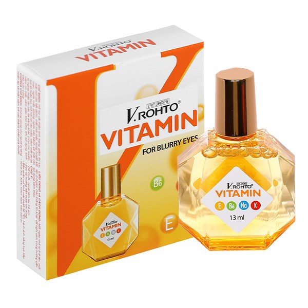 Dung dịch nhỏ mắt V.Rohto Vitamin cải thiện tình trạng giảm thị lực chai  13ml - 01/2026 | nhathuocankhang.com