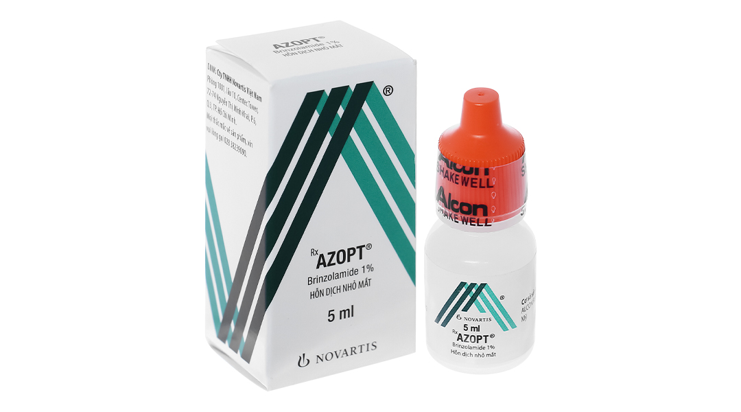 Dung dịch nhỏ mắt Azopt 1% trị tăng nhãn áp