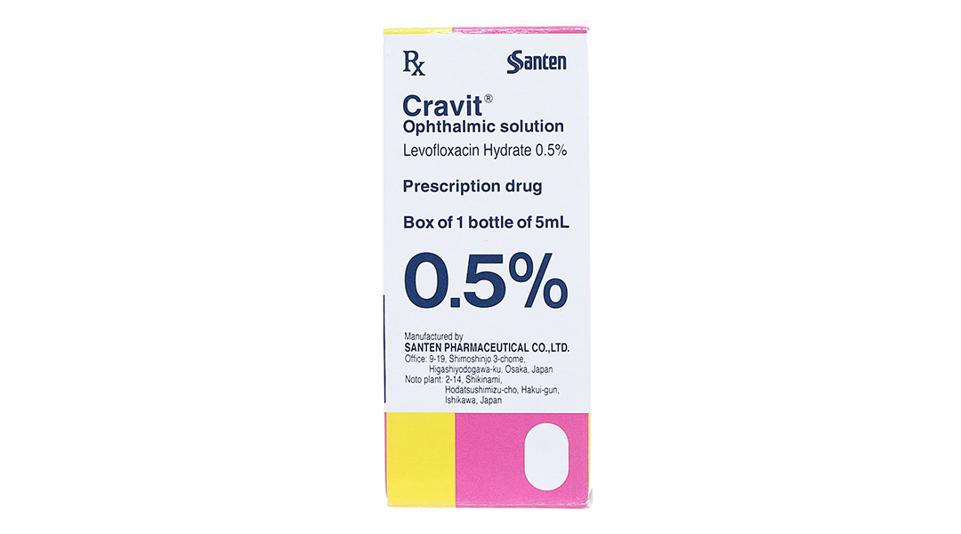 Thuốc nhỏ mắt Cravit được sử dụng để điều trị những loại viêm mắt nào?