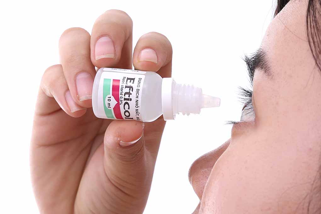 Dung dịch nhỏ mắt, mũi Efticol 0.9% vệ sinh mắt, mũi