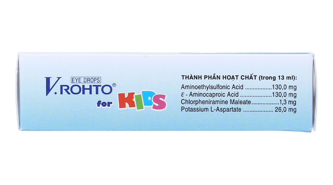 Dung dịch nhỏ mắt V.Rohto For Kids giảm mỏi mắt, sung huyết kết mạc