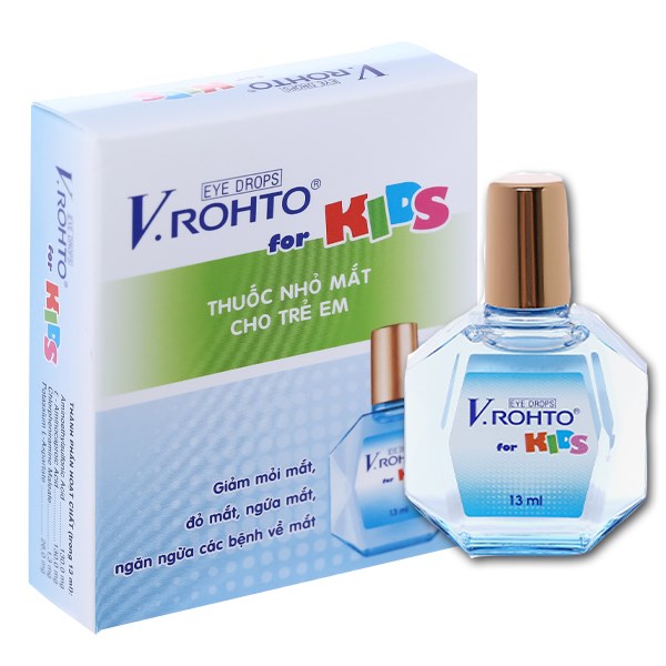 Dung dịch nhỏ mắt V.Rohto For Kids giảm mỏi mắt, sung huyết kết mạc