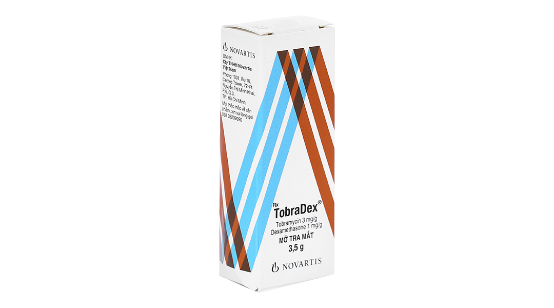 Thuốc mỡ tra mắt TobraDex trị nhiễm khuẩn mắt