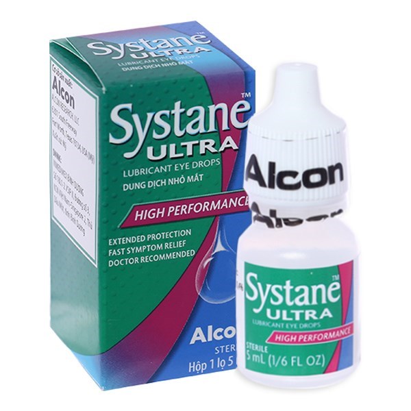Dung dịch nhỏ mắt Systane Ultra giảm các chứng kích ứng mắt, khô mắt