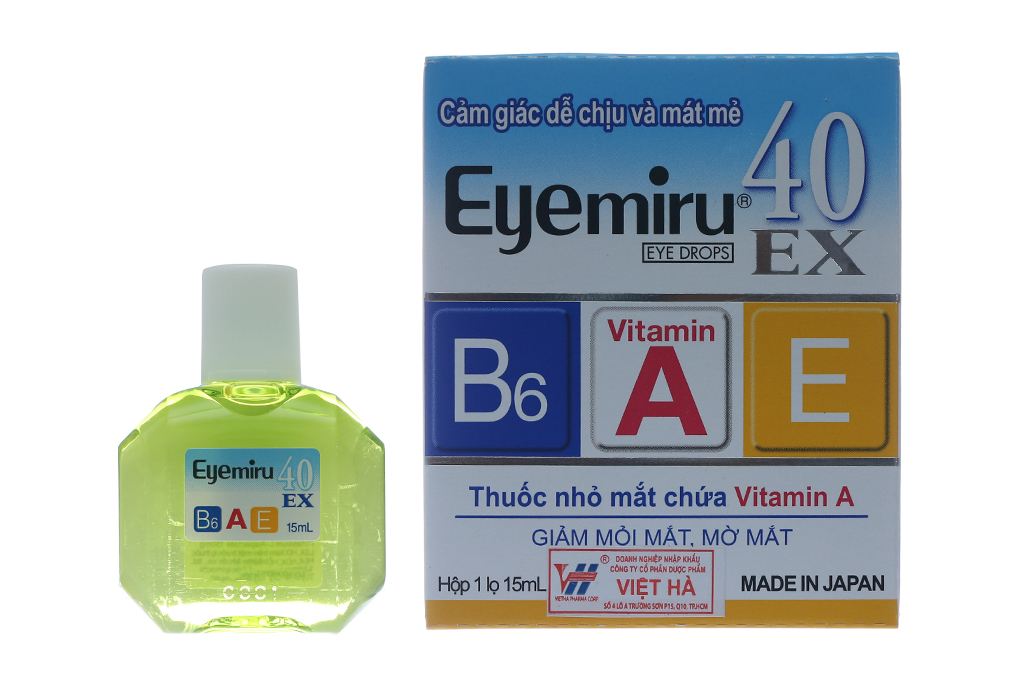 Thuốc nhỏ mắt Eyemiru 40 EX phòng và trị các bệnh về mắt