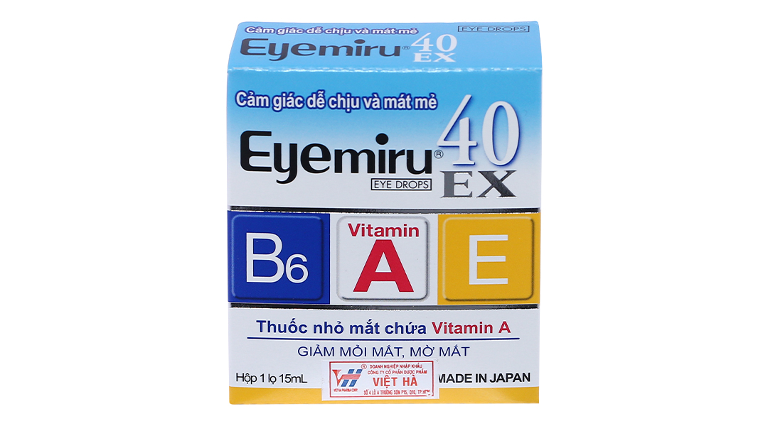 Thuốc nhỏ mắt Eyemiru 40 EX phòng và trị các bệnh về mắt