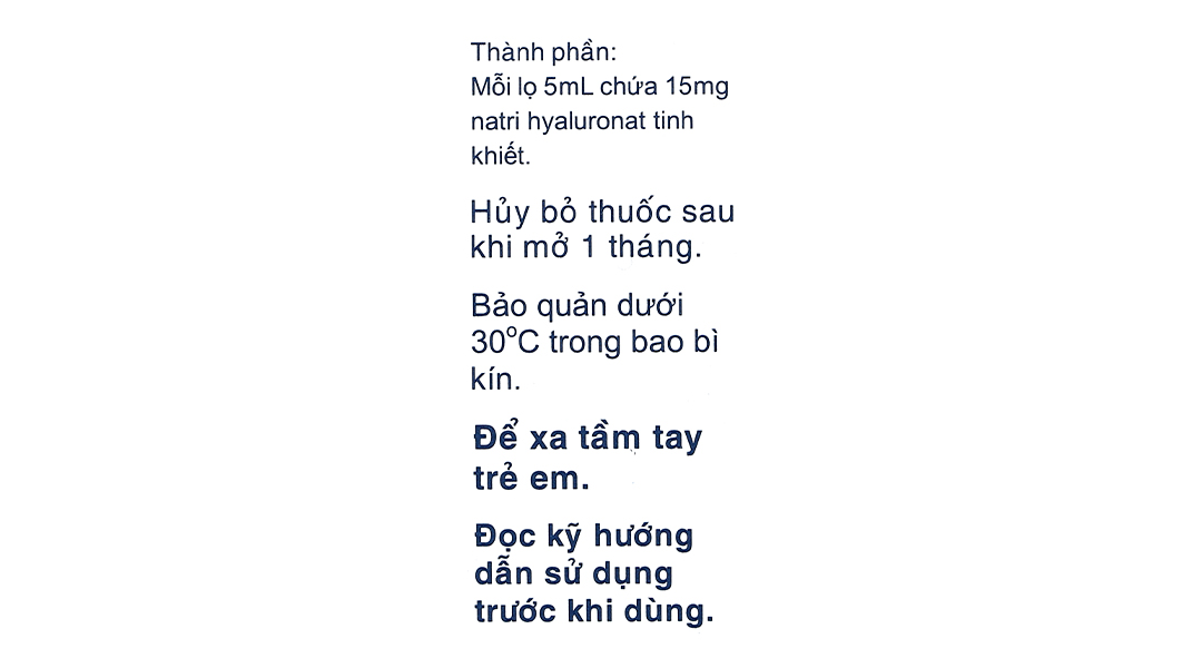Dung dịch nhỏ mắt Sanlein 0.3 trị rối loạn biểu mô giác mạc