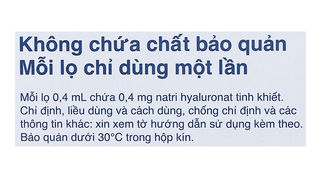 Dung dịch nhỏ mắt Sanlein Mini 0.1 trị tổn thương biểu mô giác mạc