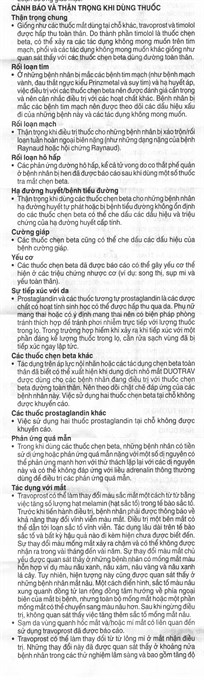 Dung dịch nhỏ mắt DuoTrav trị tăng nhãn áp