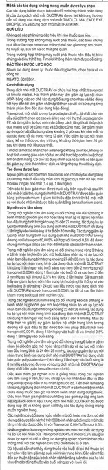 Dung dịch nhỏ mắt DuoTrav trị tăng nhãn áp