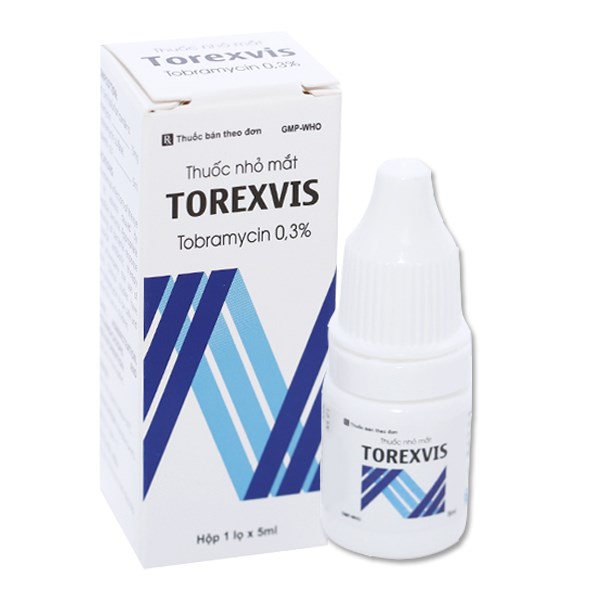 Dung dịch nhỏ mắt Torexvis 0.3% trị nhiễm khuẩn mắt
