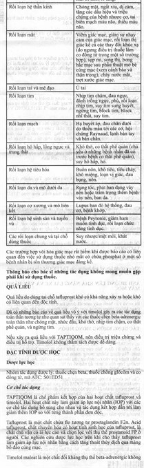Dung dịch nhỏ mắt Taptiqom trị tăng nhãn áp (30 ống x 0.3ml) - 9