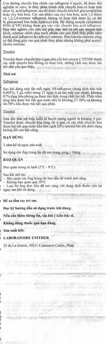 Dung dịch nhỏ mắt Taptiqom trị tăng nhãn áp (30 ống x 0.3ml) - 11