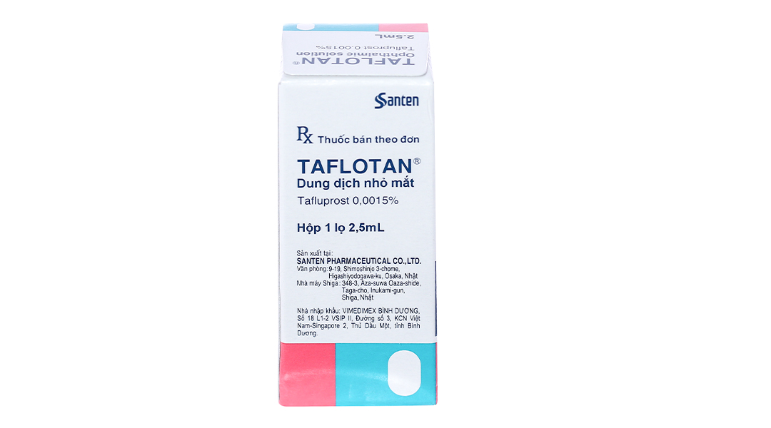 Dung dịch nhỏ mắt Taflotan 0.0015% trị tăng nhãn áp