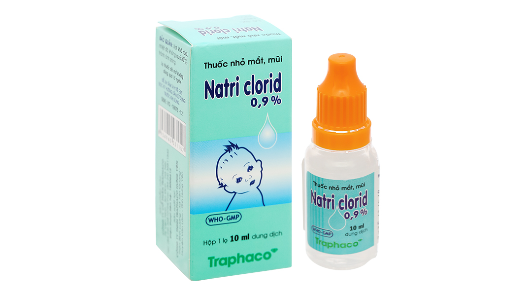 Dung dịch Natri Clorid Traphaco 0,9% vệ sinh mắt, mũi