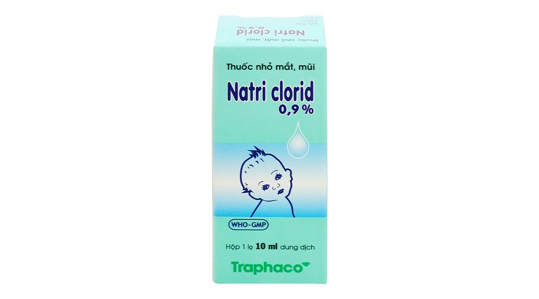 Dung dịch Natri Clorid Traphaco 0,9% vệ sinh mắt, mũi