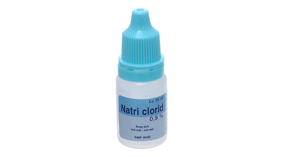 Dung dịch nhỏ mắt Natri Clorid Bidiphar 0.9% vệ sinh mắt, mũi