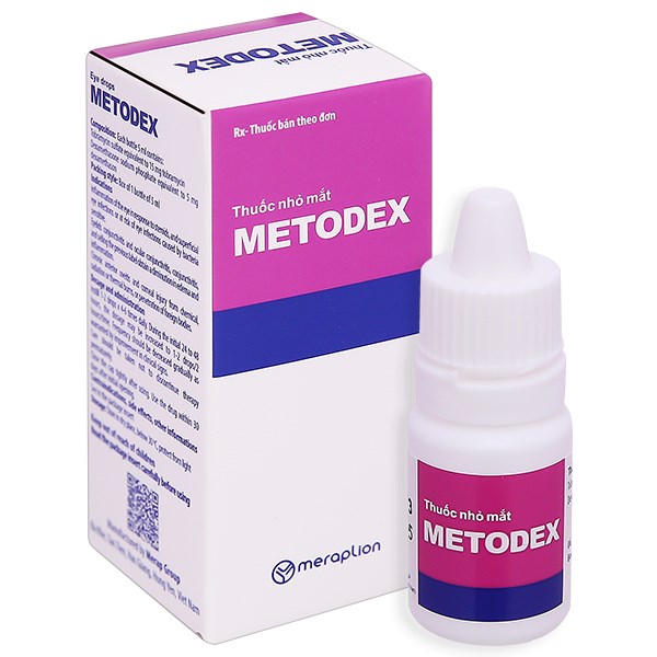 Thuốc nhỏ mắt Metodex trị nhiễm khuẩn, viêm nhiễm ở mắt