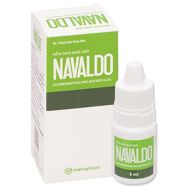 Hỗn dịch nhỏ mắt Navaldo 0.1% trị viêm mí mắt, viêm giác mạc