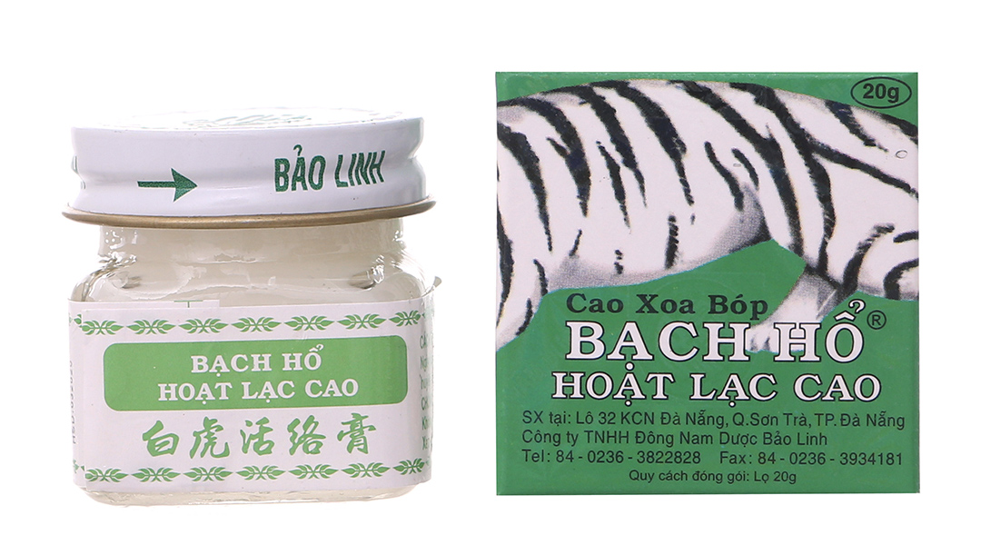 Cao xoa Bạch Hổ Hoạt Lạc Cao lọ 20g - 10/2023 ... Cao xoa Bạch Hổ Hoạt Lạc Cao lọ 20g - 10/2023 ...