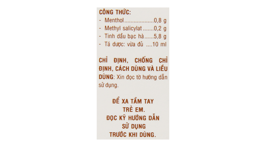 Dầu gió nâu Pharmedic