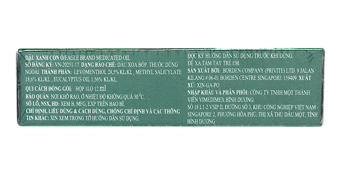 Dầu gió xanh Con Ó chai 24ml - 74