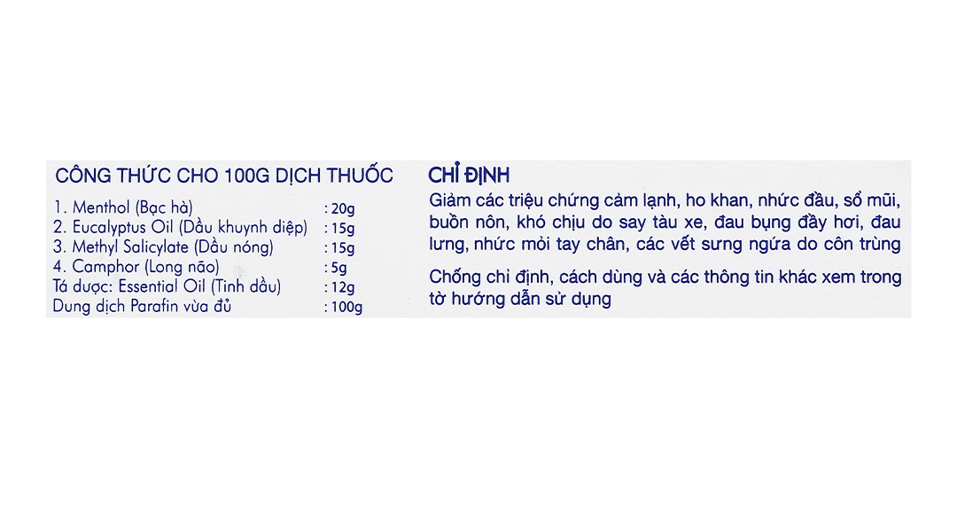 Dầu gió trắng hiệu cây búa