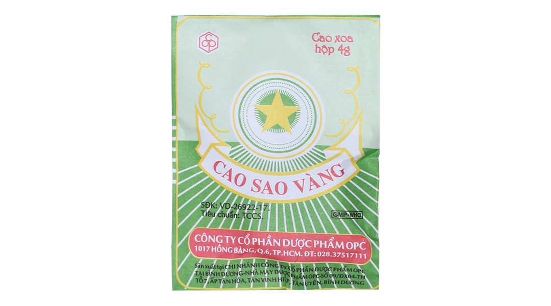 Cao Sao Vàng điều trị cảm cúm, nhức đầu hộp 10g - 13