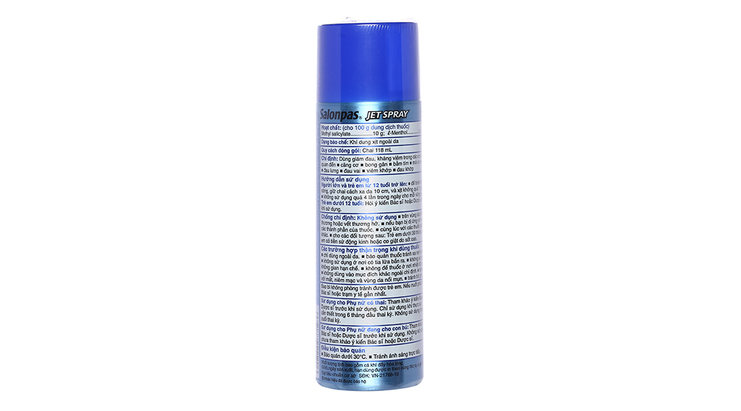 Xịt giảm đau Salonpas Jet Spray giảm đau, kháng viêm cơ khớp
