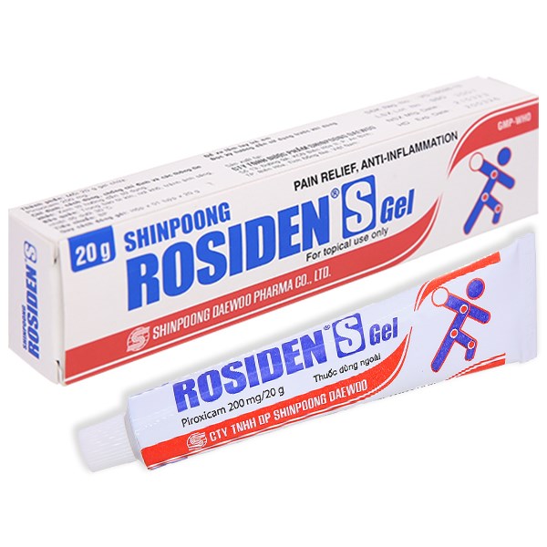 Rosiden S Gel 200mg/20g giảm đau, kháng viêm