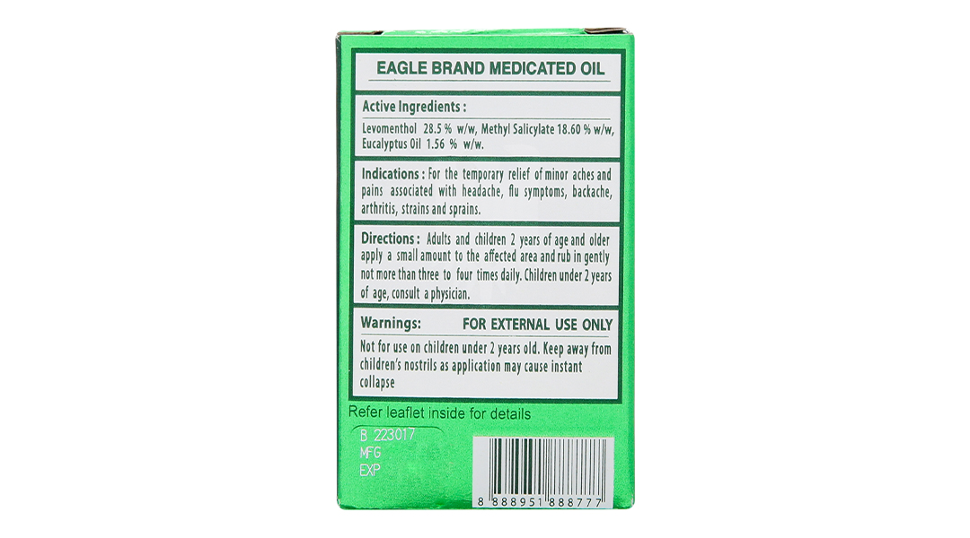 Dầu gió xanh Con Ó chai 24ml - 55