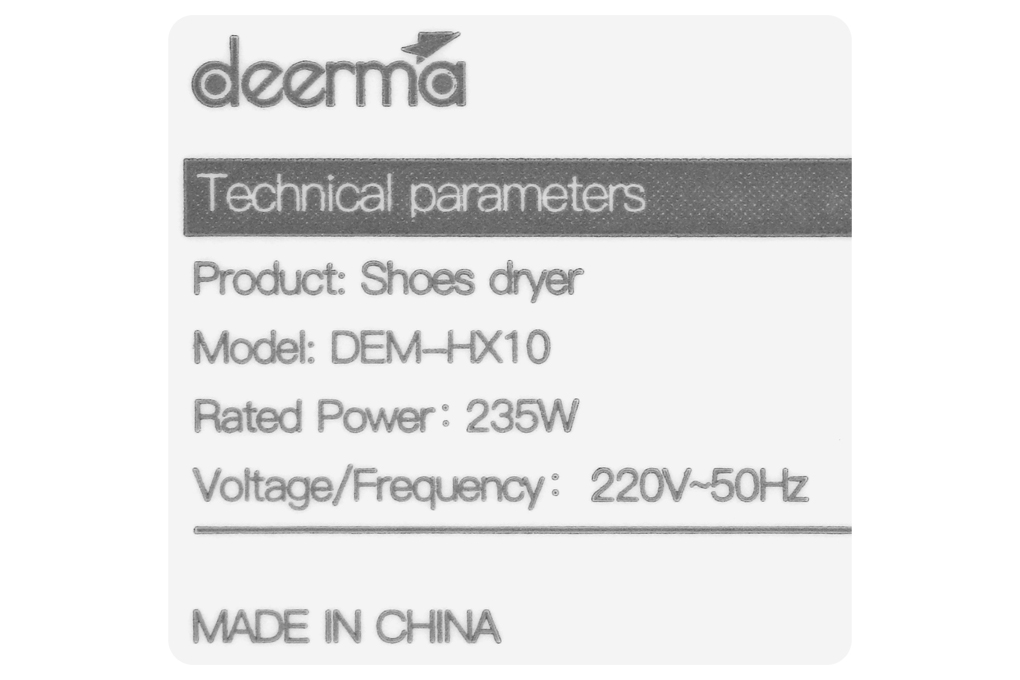 Máy sấy giày DEERMA HX10 Màu Trắng